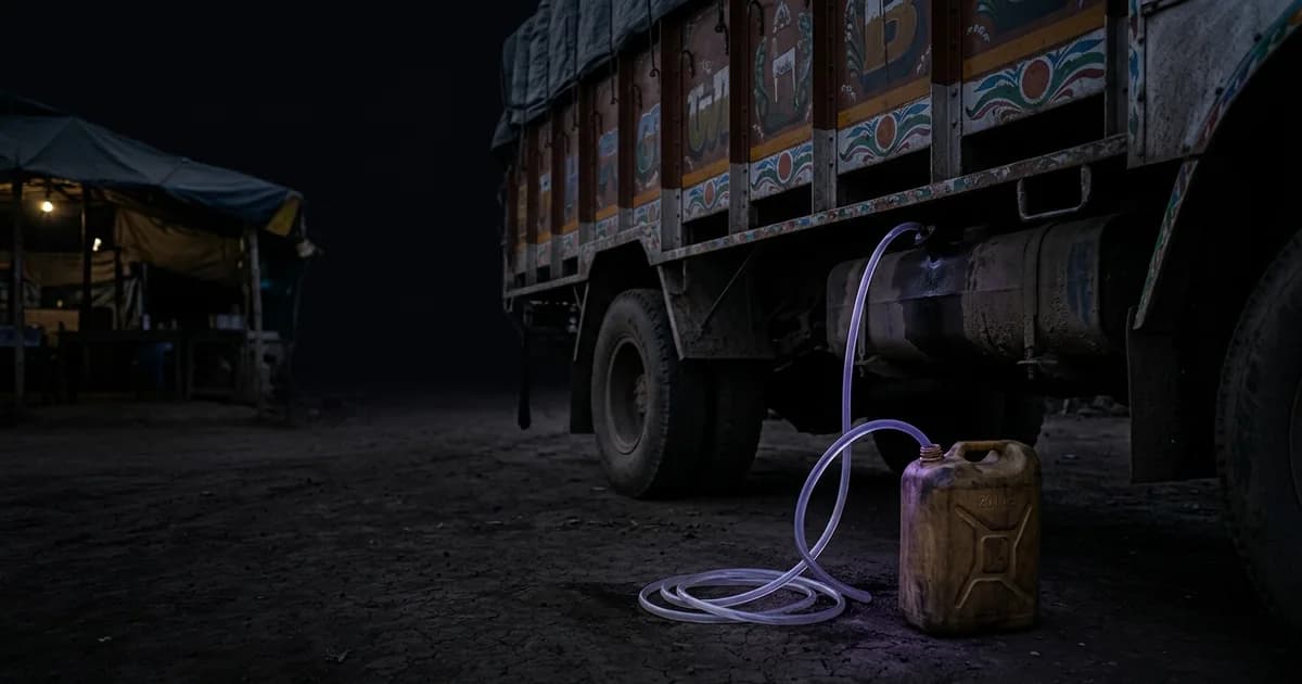 The Dhaba Siphon: The Real Math on How Much Diesel is Stolen From Trucks in India